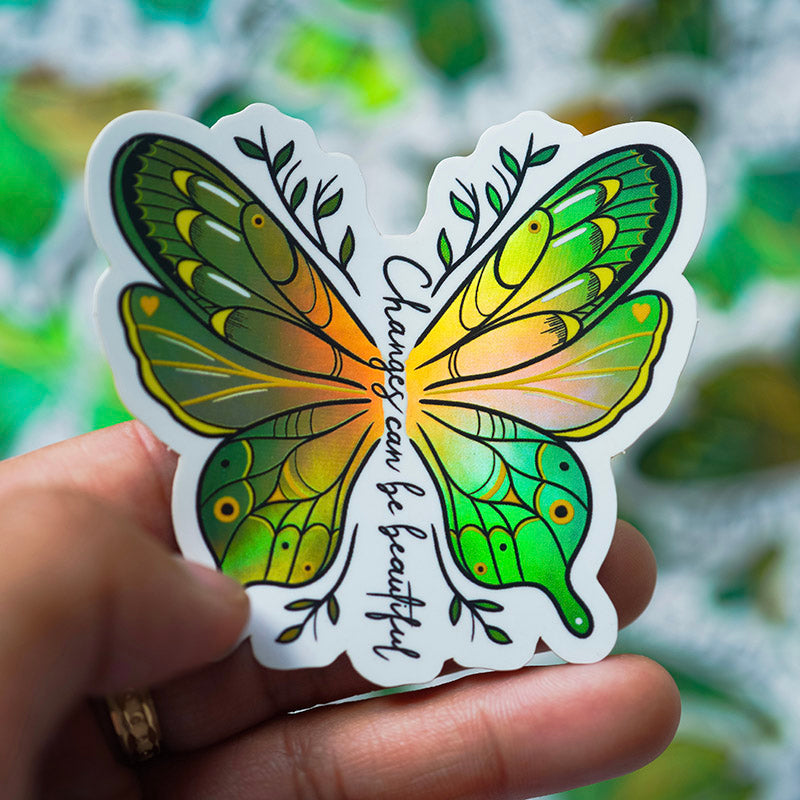 Butterfly Holographic (Set of 2 Stickers)