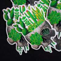 Succulent Skull Sticker