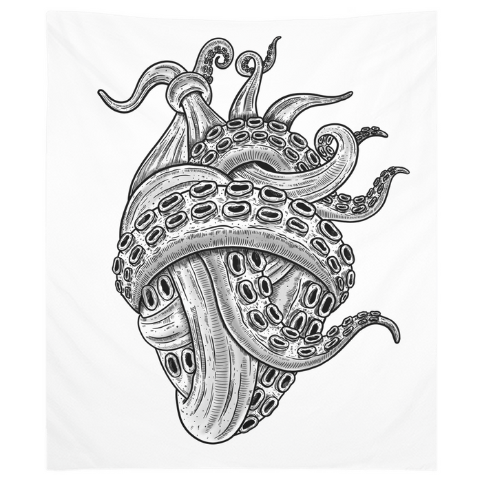 Tentacle Heart Tapestry